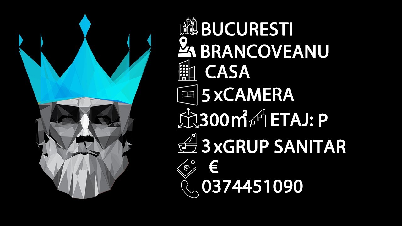 Tur video Vila S+P+1+M | Alunisului, Brancoveanu | 5 Camere | Garaj | Curte 216m