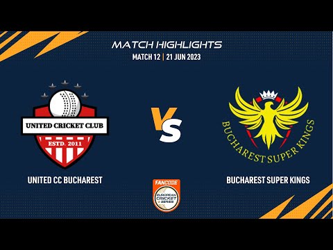 Match 12 - UCCB vs BSK | Highlights | FanCode ECS Romania | 21 June 2023 | ECS23.486
