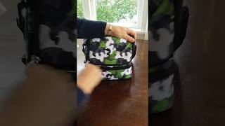 The Wildkin Double Decker Lunch Bag...in action!