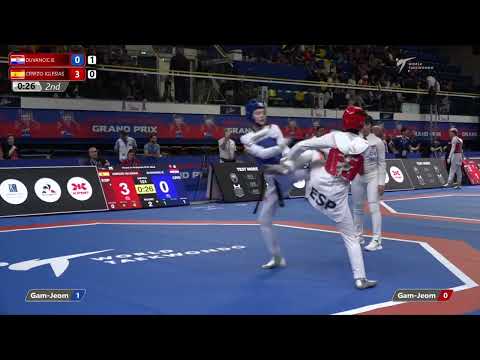 121 R of 16 W 49kg CRO DUVANCIC B ESP CEREZO IGLESIAS A | Paris 2022 World Taekwondo Grand-Prix
