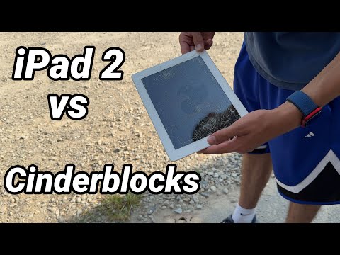 iPad 2 Destruction w/ Cinder Block