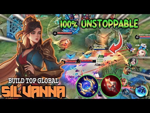 100% UNSTOPPABLE ‼️ SILVANNA BEST BUILD TERSAKIT 2023 | Mobile Legends