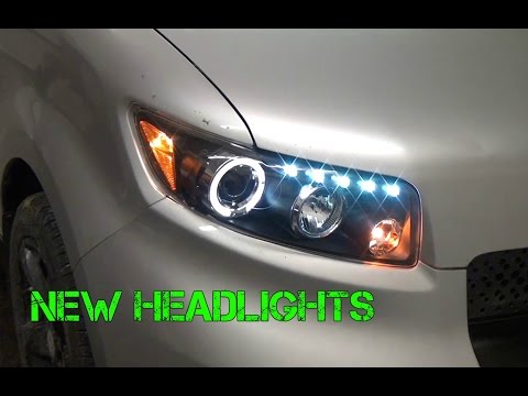 2008 Scion xB Build 6 (Headlight Installation)