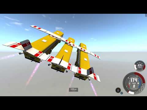 Triple Flying Buses - BeamNG.drive