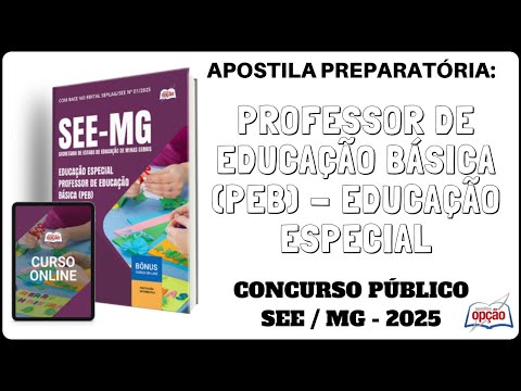 Apostila Professor de Educação Especial - Concurso Público SEE / MG - 2025