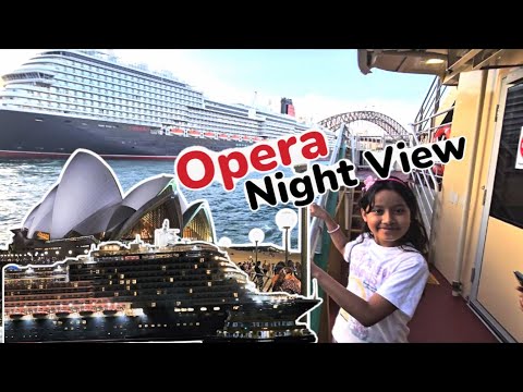 Thumbnail for Night view sydney harbour bridge, Opera house, queen anne ship