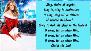 Mariah Carey - O Come All Ye Faithful / Hallelujah Chorus + Lyrics