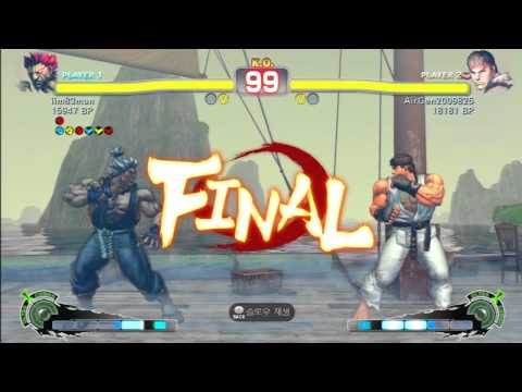 SSF4 Rank Match  AirGen2009825 (RY)  vs  iim83man (GO) (8/8)