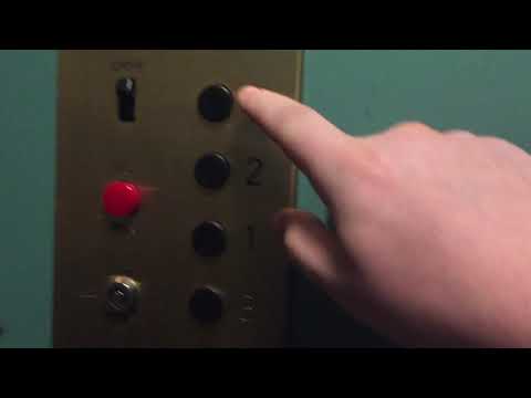 I thought this was a manual! VINTAGE Haughton Traction elevator in Gonzaga University, WA