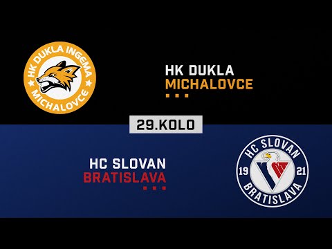 29.kolo Dukla Michalovce - HC Slovan Bratislava HIGHLIGHTS