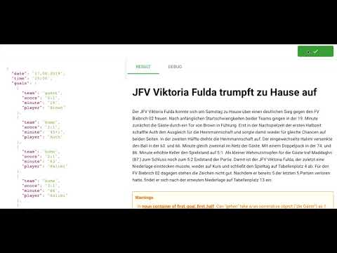 Preview: Sports Reporting at the Push of a Button