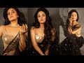 Anchor Sreemukhi Latest Photoshoot In Saree Sreemukhi Black Saree Tollywood Nagar Tempting
