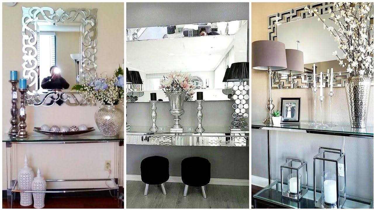 Glamorous Mirror and Glass Console Tables | Give an Elegant look To your House #console #mirror 🏡🏠