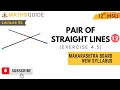 Pair Of Straight Lines Exercise 4 3 Class 12 Maharashtra Board New Syllabus Maths Guide