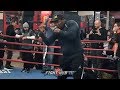 LUIS ORTIZ THROWING KING KONG SIZED UPPERCUTS AND HOOKS WHILE SHADOW BOXING