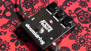 Video thumbnail for Creepy Fingers DOOMiDRIVE overdrive guitar effects pedal demo by gearmanndude