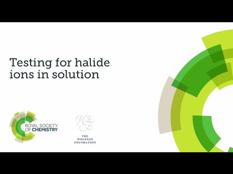 Practical skills assessment video - testing for halide ions in solution
