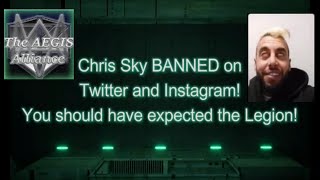 Chris Sky BANNED on Twitter and Instagram!