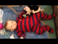 Adorable Baby Kicks Feet In Excitement