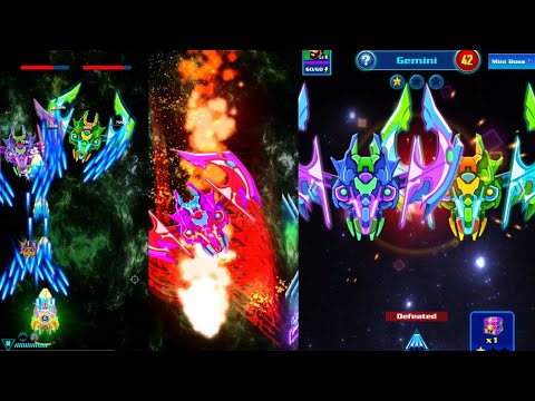 Alien Shooter All Bosses | Boss 41 Gemini | Galaxy Attack Shooting Game | Zambario Gamers