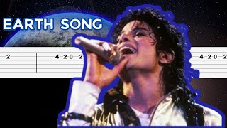 Earth Song - Michael Jackson - Easy Guitar Tutorial TAB