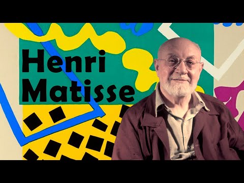 Henri Matisse - Painting with scissors.