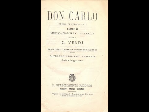 Verdi:   Don Carlo  -  Son io, mio Carlo  -  Richard Tucker, Tito Gobbi (1960 live)