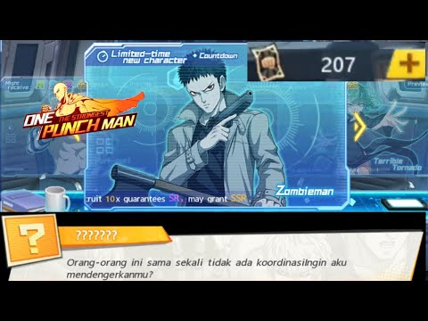 🔥🔥 207 BLACK TICKET GACHA ZOMBIEMAN LIMITED SSR CHARACTER WAJIB PUNYA - One Punch Man The Strongest