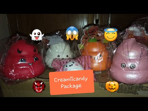 NEW HALLOWEEN SQUISHIES! CREAMIICANDY PACKAGE!👻🎃😇👹 Video