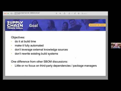 Generating SBOMs for IoT at Build Time - Steve Winslow, The Linux Foundation