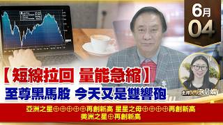 【財經至尊】 王曈  0604《【短線拉回 量能急縮】》亞洲之星⊕⊕⊕⊕⊕再創新高星星之母⊕⊕⊕⊕再創新高美洲之星⊕再創新高