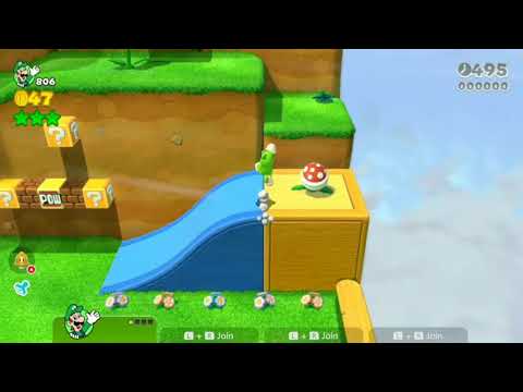 Super Mario 3D World (Switch) 1-3 Speedrun - Time: 30 (Former WR)