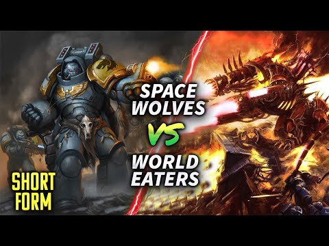 Space Wolves vs World Eaters RBF70 #warhammer40k #battlereport