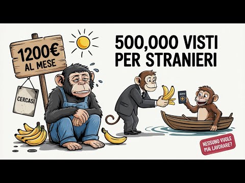 🇮🇹 L’Italia apre 500.000 visti per stranieri: ma davvero nessuno vuole più lavorare? 🍌