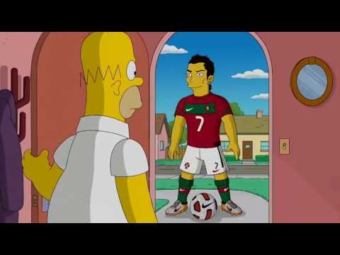 Cristiano Ronaldo Aparece en lo simpson || sera que portugal llegara a la final??