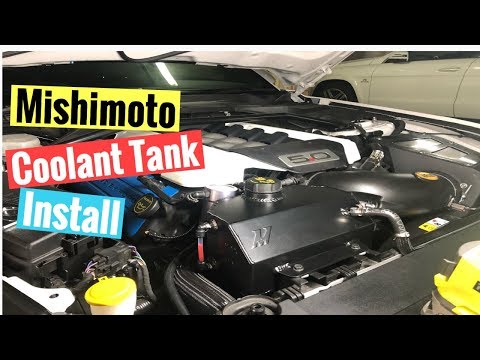 Mustang GT Mishimoto Coolant Tank Install
