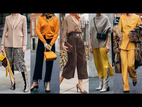 TENDENCIAS MODA OTOÑO INVIERNO /Atuendos y combinaciones con ROPA de moda otoño invierno 2024 -25