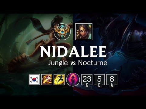 Nidalee Jungle vs Nocturne - KR Challenger Patch 8.20