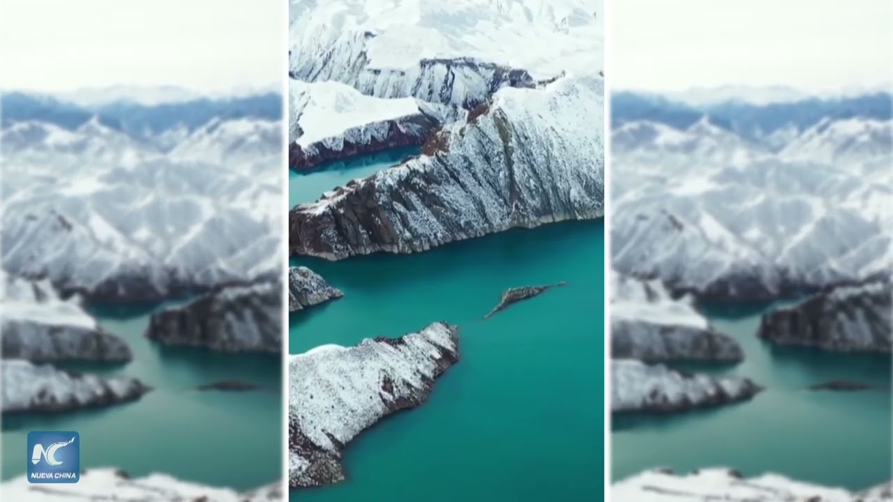 Un mundo de hielo y nieve de cuento de hadas en Xinjiang, China