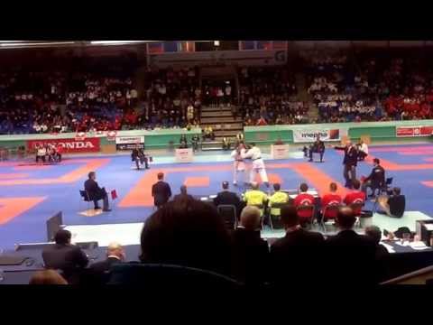 42nd Junior European karate championships - junior kumite male -76kg - Zaborski vs De-Stefano