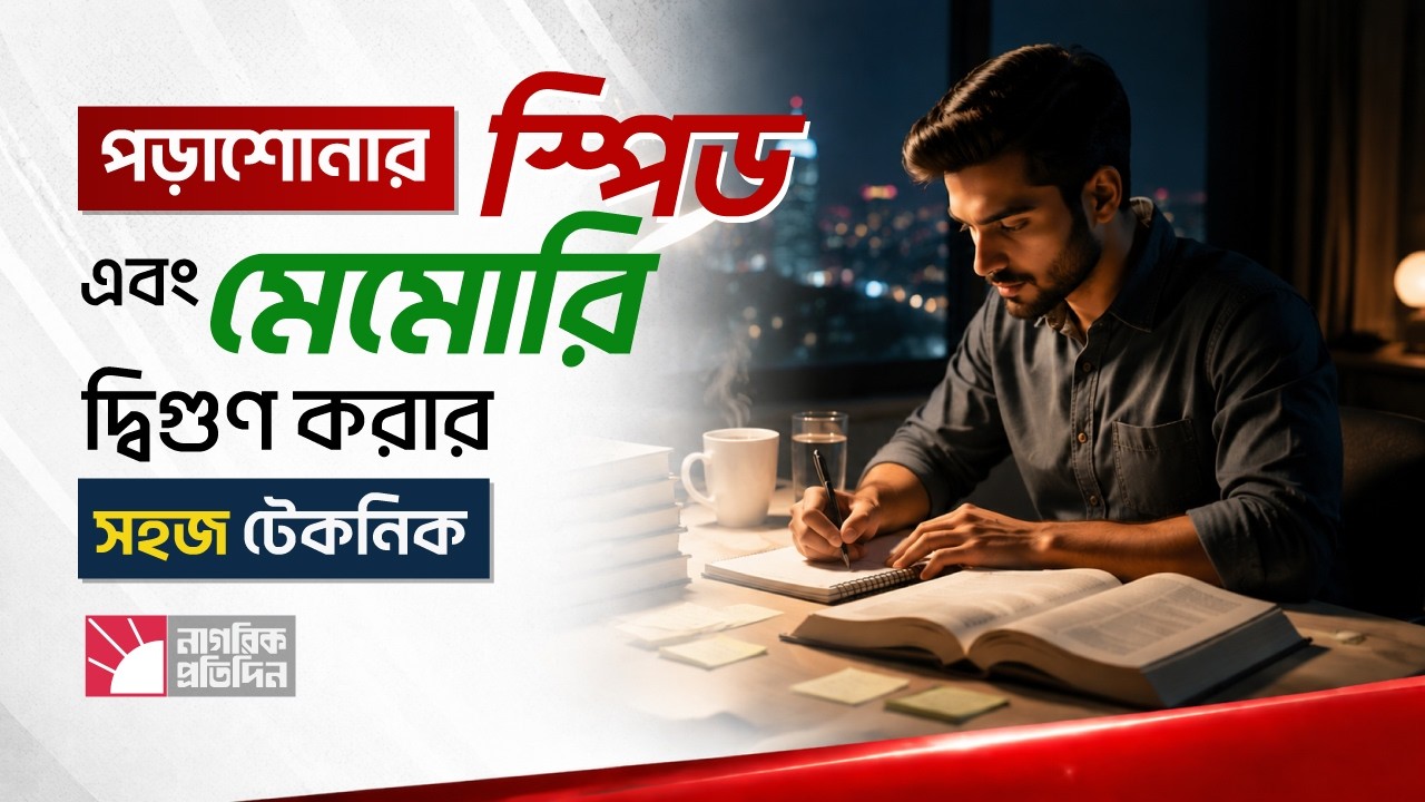 পড়াশোনার স্পিড এবং মেমোরি দ্বিগুণ করার সহজ টেকনিক