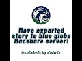 Move Exported Story To Blue Globe Macshare Server