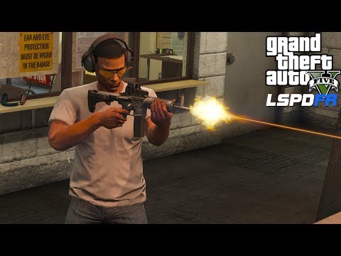GTA 5 LSPDFR 0.4 Shooting Targets At The Gun Range - GTA 5 Real Life Police Mod #701 Ace Off Duty