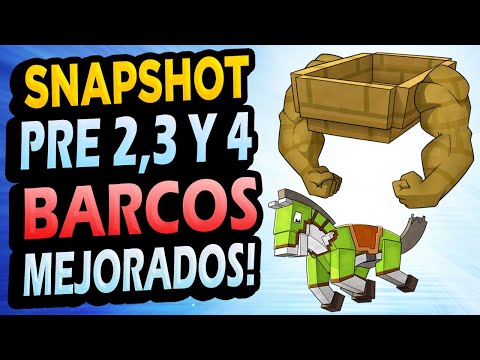 👉 Barcos OP y Caballos VOLADORES ✅ Snasphot Pre-Release 2,3 y 4 Minecraft 1.20
