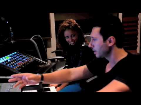 Cedric Gervais and MYA in the  studio