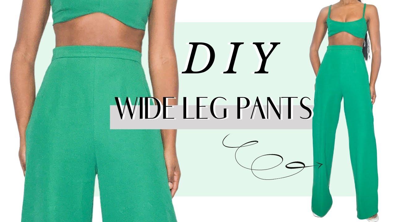 Watch video DIY Wide Leg Pants + pattern Now DIY Wide Leg Pants + pattern