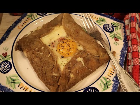 Complete Breton Buckwheat Galette with Ham and Egg