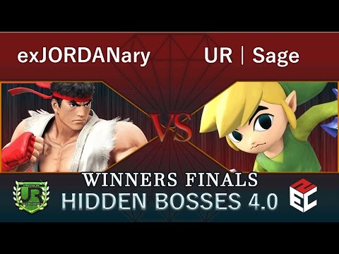 Hidden Bosses 4.0  WINNERS FINALS - exJORDANary (Ryu) vs UR | Sage (Toon Link, Mii Gunner)