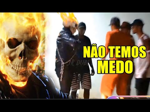 PEGADINHA: MOTOQUEIRO FANTASMA FOI CERCADO - Ghost Rider Marvel Prank