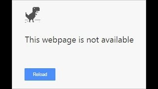 Webpage unavailable or Website unavailable error message and how to fi